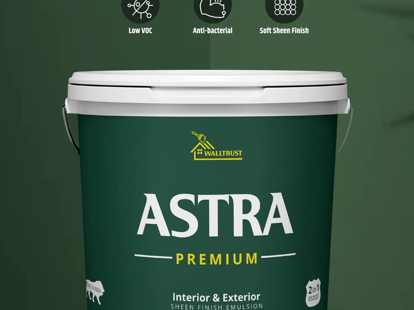 Walltrust Spray applied look